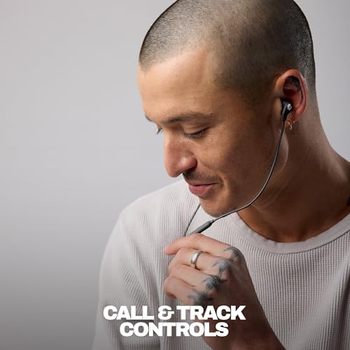 Skullcandy Set USB-C Wired Earbuds with Noise Isolating Fit - True Black | USB-C Wired Connection, In-Line Microphone Call and Track Control for iPhone Android, Ear Gel Sizes Included for Custom Fit - size: USB-C