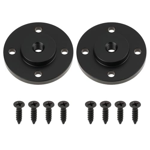 Create idea 2PCS 40x8mm 1/4-20Inch Thread Aluminum Alloy Microphone Stand Mount Adapter