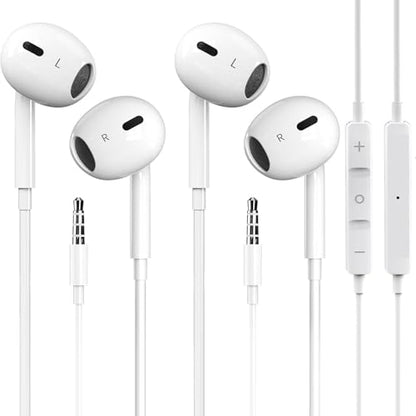 GAXIWILO 2 Packs for iPhone Earbuds Wired Headphones Earphones with 3.5mm Wired [MFi Certified] with Mic, Volume Control Support for iPhone,iPad,iPod,Computer,MP3/4,Android Most 3.5mm Audio Devices
