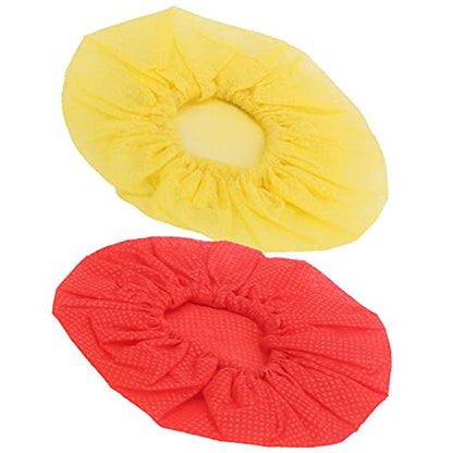 DISPOSABLE MICROPHONE CAP PROTECTIVE COVER REPLACEMENT 120PCS FOR MICROPHONE DUST SALIVA PROOF (Red Yellow) - color: Red Yellow