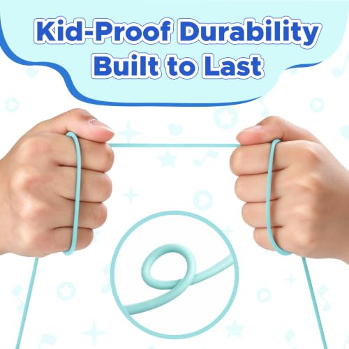 Owliwise USB C Kids Wired Earbuds with Case, mic, 85/94dB Volume Limited - color: Blue