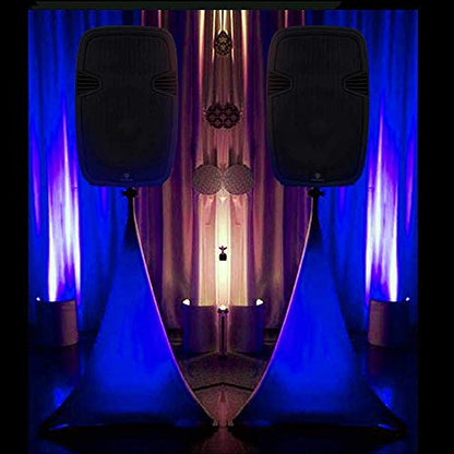 PRORECK Speaker Stand Cover Tripod Stand Skirt Skrim 360 Degree Cover White - color: ONE PACK-WHITE