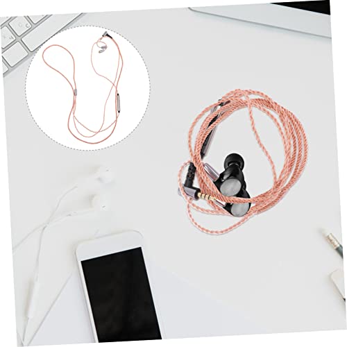 Multifunctional DIY Headset Cable with Microphone Soft Durable Replacement Wire for Gaming and Audio Compatible with Mmcx Earphones and Headsets