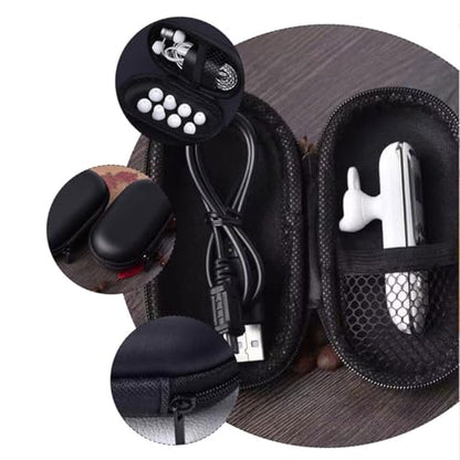 ARTIBETTER Shockproof Headphone Storage Bag Compact Case with Zipper Organizer for Earbuds Electronic Accessories Portable Carrying Pouch