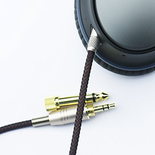NewFantasia Replacement Audio Upgrade Cable Compatible with Bose QuietComfort 25, QuietComfort 35, QC25, QC35 II, QC35 Headphones 1.2meters/4feet - size: 4 feet