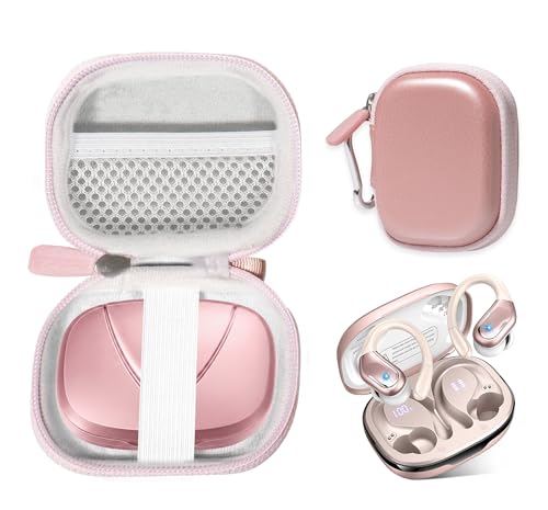 Case for Ltinist BX27 Wireless Earbud, Bluetooth 5.4 Headphones IP7 Waterproof Sport (Rose Gold) - color: Rose gold