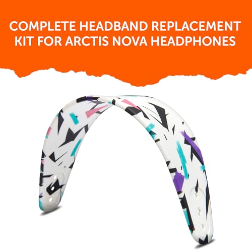 WC HeadbandZ Arctis Nova - Upgraded Silicone Headband for Arctis Nova Headsets by Wicked Cushions - Enhanced Flexibility, Comfort, and Style with Matching Earpad Designs | 90's White - color: 90's White