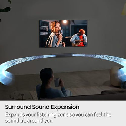 Samsung B-Series Soundbar HW B400F 2.0 ch Soundbar with Built in Subwoofer (2025 Model) One Remote Control, Surround Sound Expansion, Voice Enhance Mode - style: HW-B400F