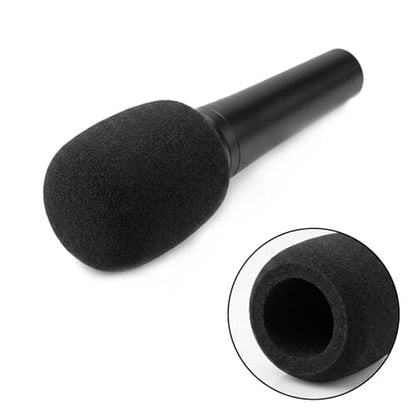 Foam Mic Cover Compatible with JBL PartyBox Wireless Microphones, Replacement Sponge Windscreen for PartyBox Mic 100, Wireless Dual Mic System, Windproof Pop Filter 4-Pack, Black