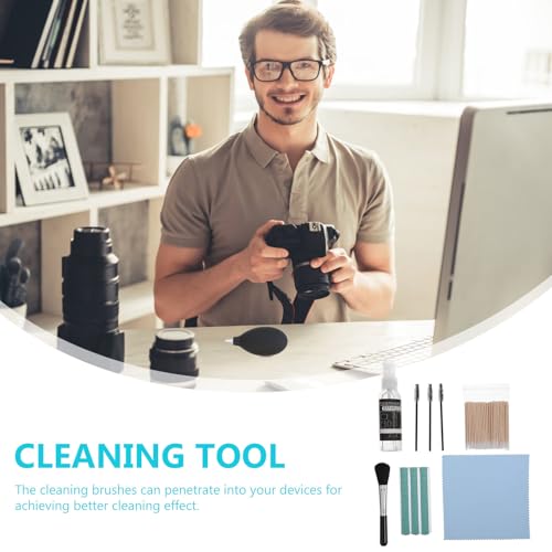 PRETYZOOM Earphone Cleaner Kit and Headphone Cleaning Brush, 6pcs Set with Keyboard Dusting Swabs, Multi-Tool for Earbuds, Phones, and Laptops, Suitable for Home and Office Use