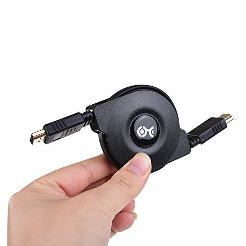 Cable Matters 4K Retractable HDMI Cable, 3.3ft | 4K@60Hz Resolution Support, HDR