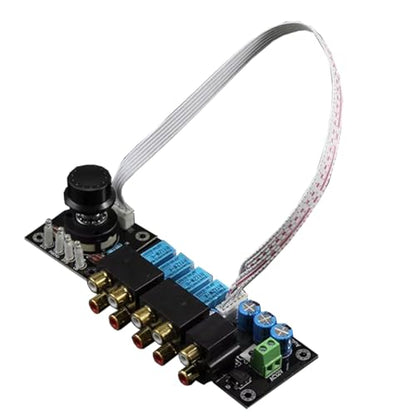 RCA Jack Relay-Adjustable Audio Source Switching Input Selector Board