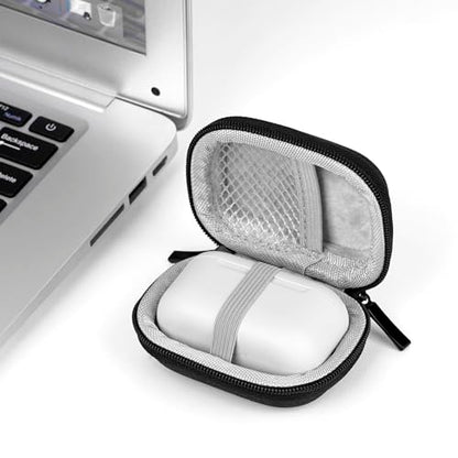 Geekria Shield Earbuds Case Compatible with Echo Buds 2nd Gen True Wireless, Replacement Hard Shell Travel Carrying Bag with Carabiner Clip (Grey) - size: Small-Echo Buds 2nd Gen