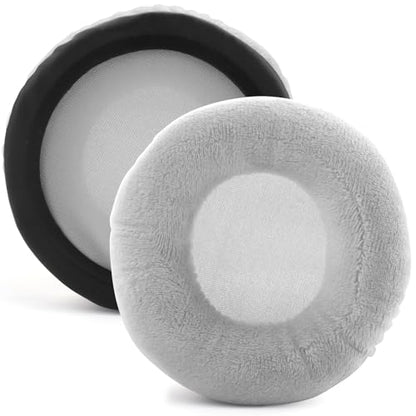 Velour Ear Pads 100 mm Universal Replacement Ear Pads Cushions Suitable Many Large Headphones Round Memory Foam Earpads Compatible with Beyerdynamic, Sennheiser, AKG, ATH, Sony & More (Gray) - color: Gray