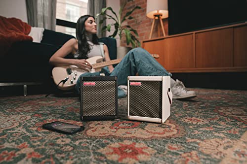 Positive Grid Spark MINI 10W Small Smart Guitar Amp & Bluetooth Speaker | Portable Sound for Guitar Playing at Home or On the Go | Pearl | Portable amp & Bluetooth speaker for electric, acoustic & bass. 100k+ tones, Spark AI, Smart Jam, up to 8-hr battery