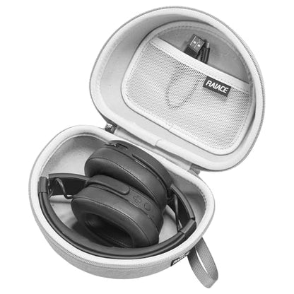 RAIACE Hard Storage Case Compatible with Skullcandy Crusher Over-Ear Headphones, for TOZO HT3 Headphones and More Foldable Headset, Travel Carrying Bag. (Case Only)-Gray - color: Gray