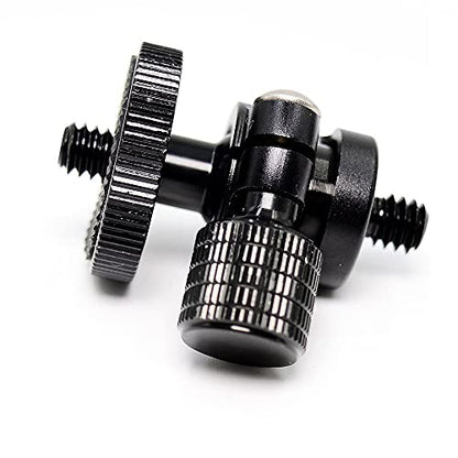 Koolehaoda Mini Ballhead Camera Tripod Ball Head Mount with 1/4" to1/4 Screw Connector | Compact Camera Tripod Ballhead, 360° Swivel, for DSLR Mirrorless Camera Monitor Flash Light, Lightweight Aluminum - size: 1/4 to 1/4 Connector