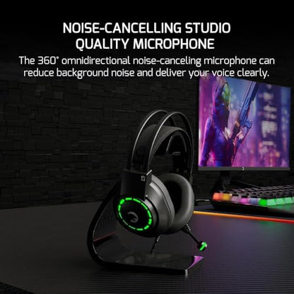 GAMEPOWER Voldon X 3.5mm Jack Gaming Headset - Wired Headphones with 50MM Drivers, Comfort Design, Noise Cancelling Mic, PS4, PS5, for Xbox, Black - color: VOLDONX