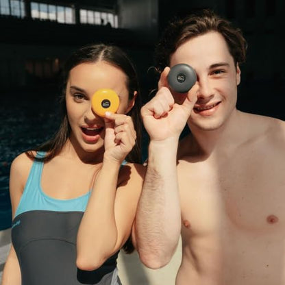 Music 2-in-1 Bundle: Open-Ear Underwater Music Player for Swimmers with Anti-Fog Swimming Goggles - color: Yellow
