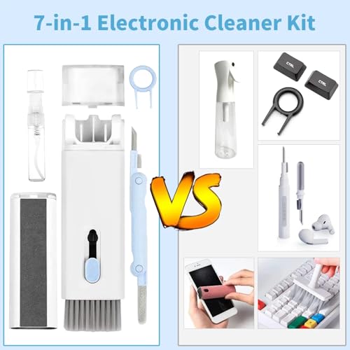 7-in-1 Keyboard Cleaner Earphones Cleaning Pen Keycap Puller Set Multifunctional Cleaning Kit For AirPods iPhone iMac MacBook