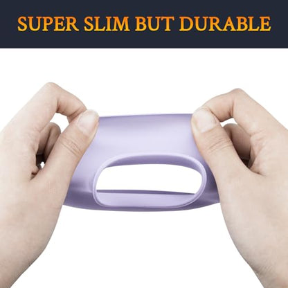 SOULWIT Silicone Ear Pads Cover Protector for Bose QuietComfort QC15 QC25 QC2 QC35 QC45/Ae2 Ae2i Ae2w/SoundTrue & SoundLink AE Headphones Cushions, Sweatproof, Easily Washable - Chilled Lilac - color: Chilled Lilac