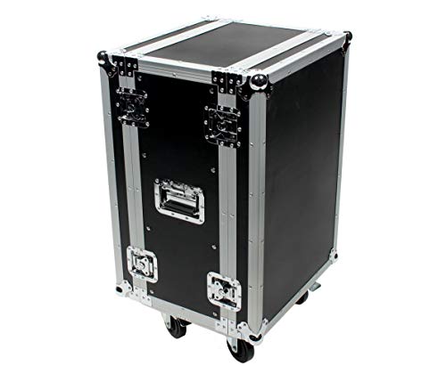 OSP Cases | ATA Road Case | 16-Space Effects Rack | 12" Deep | RC16U-12 - size: 16 Space, 12"