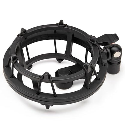 Focus Pro Audio Shock Mount for Blue Yeti and Yeti Pro Microphones (Black) - Shock Mount Mic Holder for Anti Vibration Noise Isolation - Blue Yeti & Yeti Pro Boom Arm Compatible Mic Stand