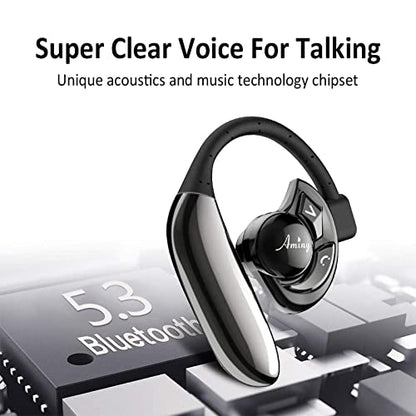 Bluetooth Headset,Wireless Bluetooth Earpiece Compatible with iPhone/Android Cell Phones,Auriculares Bluetooth Earpiece 28 Hrs Talking Time
