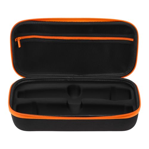 Wireless Microphone Case 11.41"x6.1" EVA Dual Mic Travel Bag for JBL Mics | Rubber handle hard storage box, Fits similar sized mics, soft pad protect, Karaoke Singing, easy travel , 2 foam covers