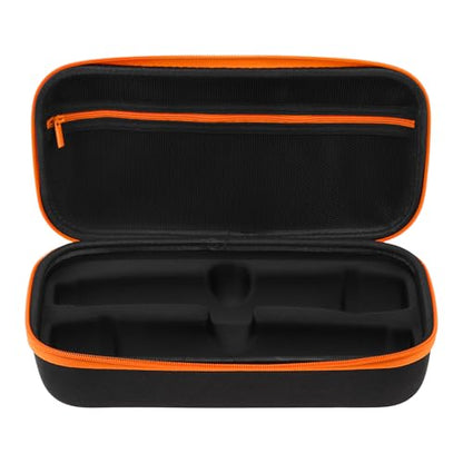 Wireless Microphone Case 11.41"x6.1" EVA Dual Mic Travel Bag for JBL Mics | Rubber handle hard storage box, Fits similar sized mics, soft pad protect, Karaoke Singing, easy travel , 2 foam covers