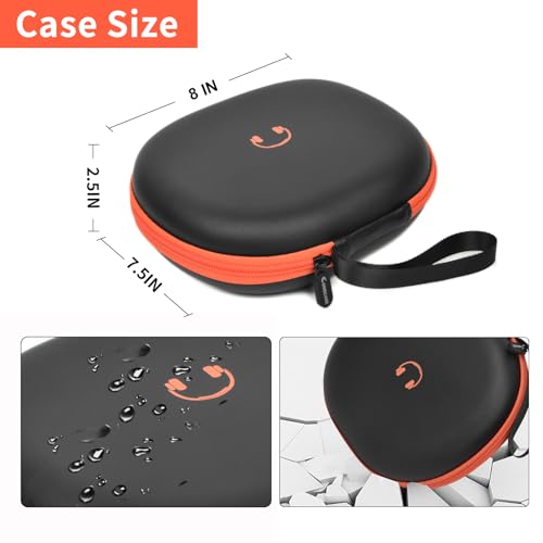 Comecase Headphone Case for JBL Tune 770NC，for JBL Live, 770NC, 660NC, 650B | Adjustable Divider, Cable Space and Carry Handle for Commuting, Gym and Travel, Students and Music Lovers, Case Only - Black - color: Black