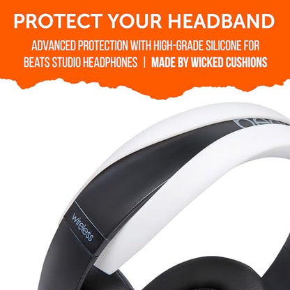 WC BandZ Studio & Studio Pro - Silicone Headband Cover for Beats Studio - color: White