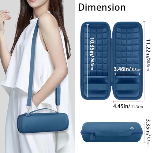 co2CREA Hard Travel Case for JBL Flip 7/6/5/4 Speaker, Light Blue - color: Light Blue Case