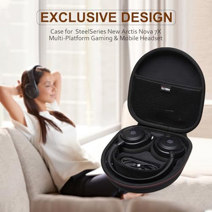 Case for SteelSeries Arctis Nova 7X/7 Wireless Gaming Headset | Hard Carrying Travel Case for SteelSeries Arctis Nova 7X/7 Wireless Gaming Headset - size: for SteelSeries Arctis Nova 7X / 7
