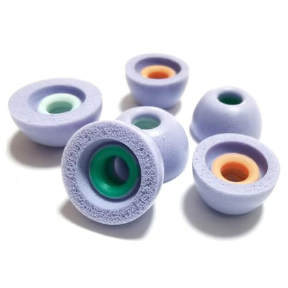 Memory Foam Earbud Tips, Extra Small Ear Tip Replacement Universal Anti-Slip Noise-Reducing Fit Tuer Wireless Earbuds, LMS Purple - color: Purple