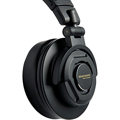 Marantz Pro MPH-2 Monitor Headphones, Enclosed, Wired, Over-Ear Headphones, Diameter 2.0 inches (50 mm) Driver, Folding, Musical Instrument Practice, Distribution, Gaming, Telework - style: 50mm headphones
