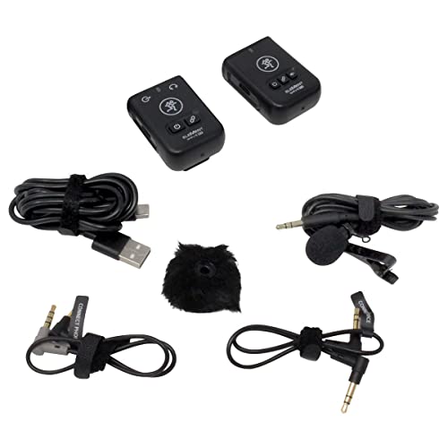 Mackie EM Wave LAV Compact Digital Wireless Lavalier Clip-On Microphone System for Cameras and Smartphones (2.4 GHz)
