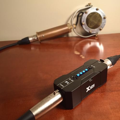 Xvive P1 Phantom Power Supply for Microphone Preamp,Condenser Microphones,Shotgun Mic,with XLR Cable - size: P1 with XLR
