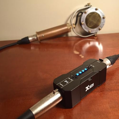 Xvive P1 Phantom Power Supply for Microphone Preamp,Condenser Microphones,Shotgun Mic,with XLR Cable - size: P1 with XLR