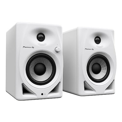 Pioneer DJ DM-40D 4-inch Active Desktop Monitor Speakers, Pair, White - style: DM-40D-W