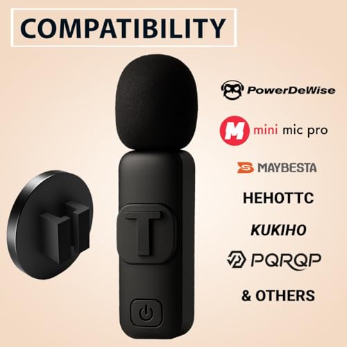 Magnetic Clip for Wireless Lavalier Microphone – 360° Strong Mic Magnet Mount for Mini Mic Pro, MAYBESTA, Bulatry, PQRQP – Invisible Hands-Free Mic Holder for Shirt, Jacket, Collar