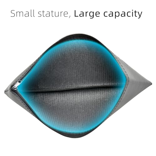 Microphone Bag, Black Zipper Pouch Fits for Wired, Wireless Microphone, Shockproof Vocal Mic Protector, Mic Accessories Storage Bag, Easy Carry 11.4"x4.72" (1 Pcs)