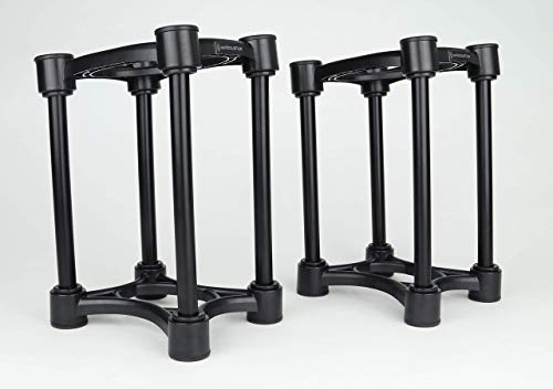 IsoAcoustics Iso-Stand Series Speaker Isolation Stands with Height & Tilt Adjustment: Iso-130 (5.1" x 6”) Pair - size: ISO-130 (13 x 15.2 cm)