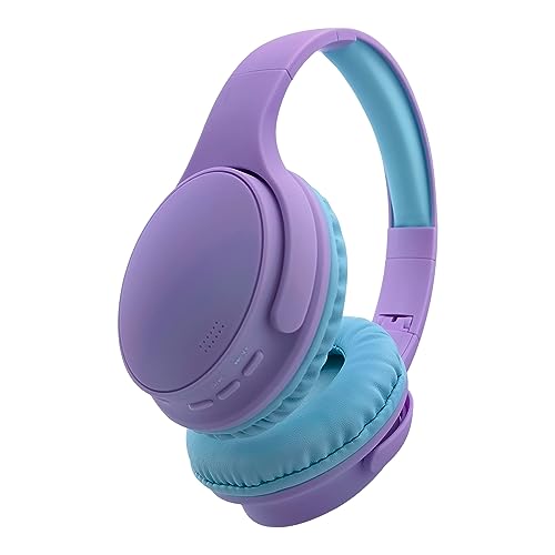 Kids Wireless Headphones, Bluetooth Headphone for Teen Kids, Over Ear Toddler Headphones Foldable with Built-in Mic for Cell Phones TV Tablet School Network Boys Girls (e6 Purple) - color: e6 purple