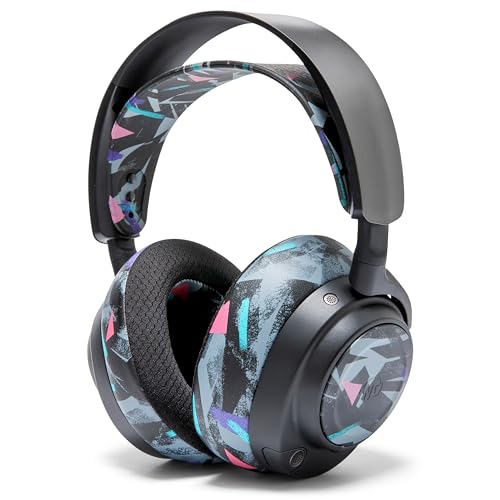WC Side Plates for Arctis Nova Pro Wireless, Pro Wired & Nova Elite | Made by Wicked Cushions | Also fits Nova Pro Omni, 7, 7X & 7P | 90's Black - color: 90's Black