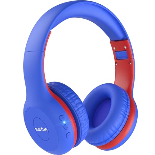 EarFun K2 Kids Bluetooth Headphones for School, Kids Headphones with Mic - color: Navy Blue