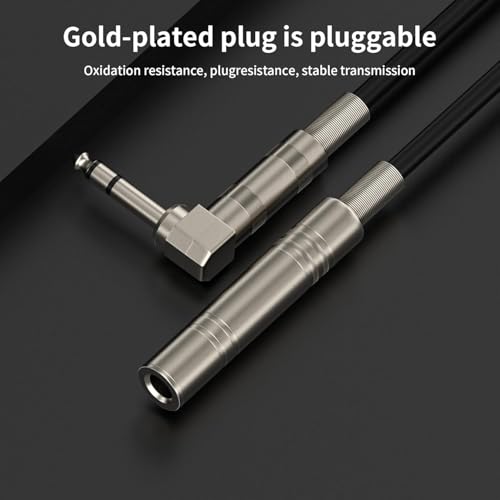 Right Angle 6.35mm TS to XLR Female, 1/4" TRS to XLR 3Pin Female,for Speakers, Stage, DJ and More,Right Angle 6.35mm TRS Stereo Male to Female Audio Cable,(3.3 FT 2Pack) - style: Right Angle 6.35mm TRS Stereo Male to Female Audio Cable,(3.3 FT 2Pack)