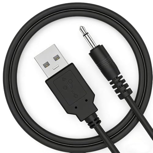 3.5mm USB Charging Cable,AUX Audio Jack to USB Male Charging Cable Adapter,Compatible with Headphones,Speakers,Voice Recorders,MP3 Players,and Any Other Devices with a 3.5mm Port