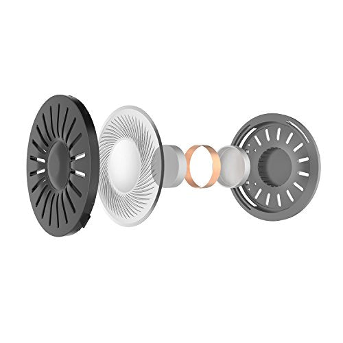 Koss KPH30i Retro Style On-Ear Headphones, Grey, Microphone, Wired | In-Line Microphone and Touch Remote Control, D-Profile Design, 3.5mm Jack - color: Dark Grey