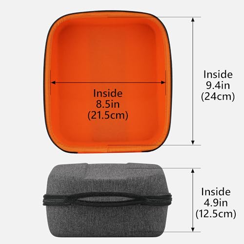 Geekria Shield Gaming Headset Case for Large-Sized Over-Ear Headphones, Replacement Hard Shell Travel Carrying Bag with Cable Storage, Compatible with Razer Kraken X, Corsair HS70, HS35